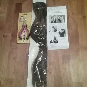 20" real human hair T-bar extensions UNOPENED